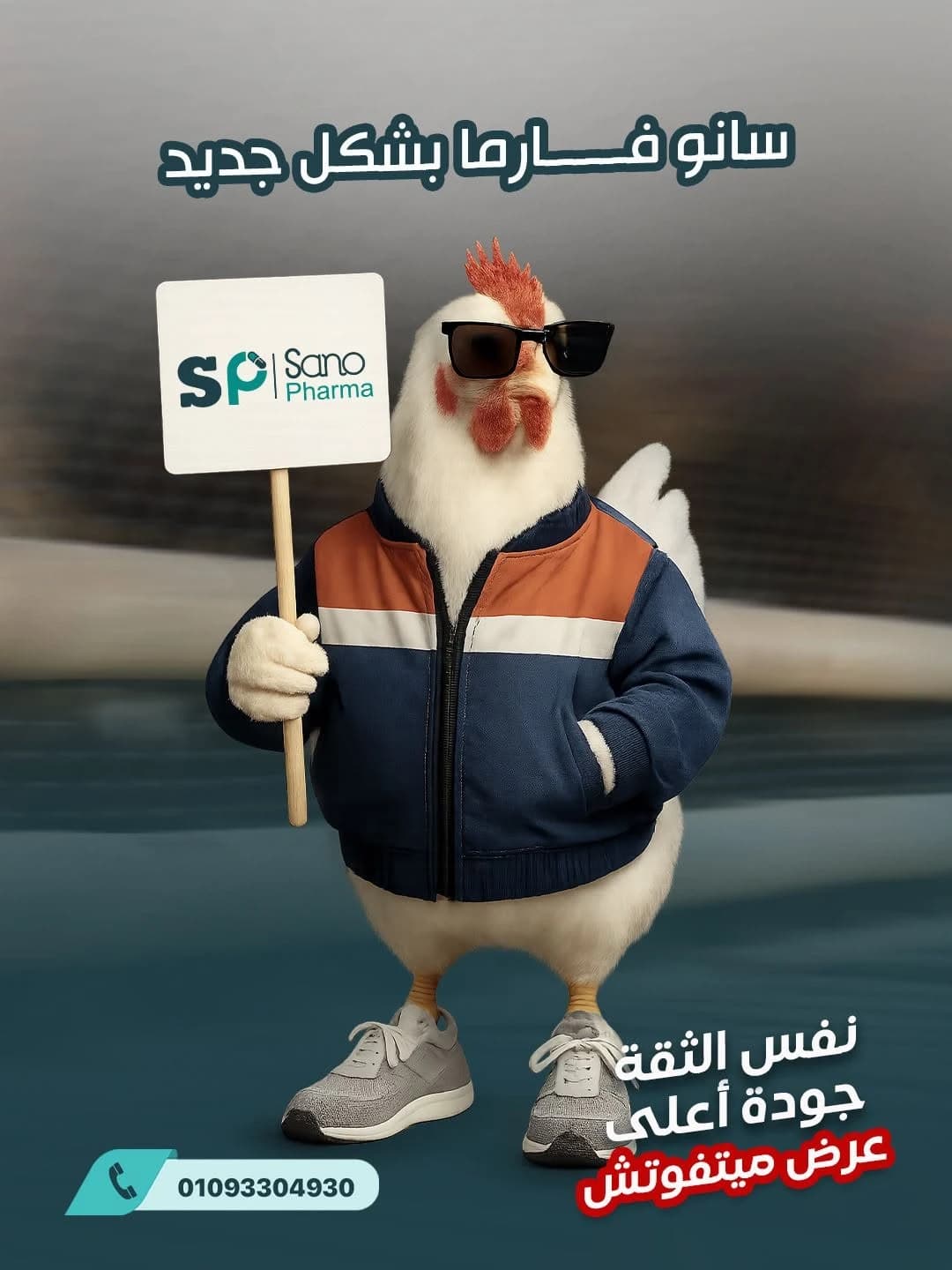 تصميم إبداعي لحملة سانو فارما الشتوية لتسويق الأدوية البيطرية