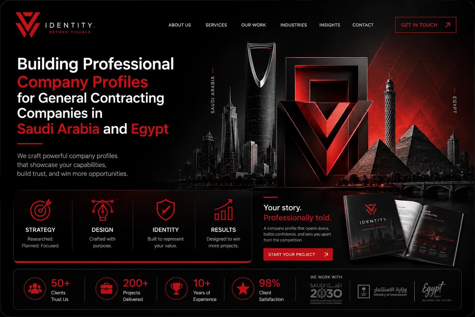 Building Professional Company Profiles for General Contracting Companies in Saudi Arabia
