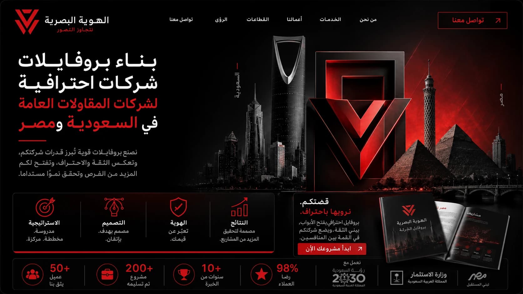 شركة تصميم براندينج هوية تجارية وبصرية في السعودية ومصر